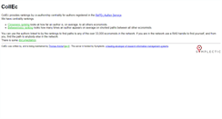 Desktop Screenshot of collec.repec.org