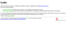 Tablet Screenshot of collec.repec.org